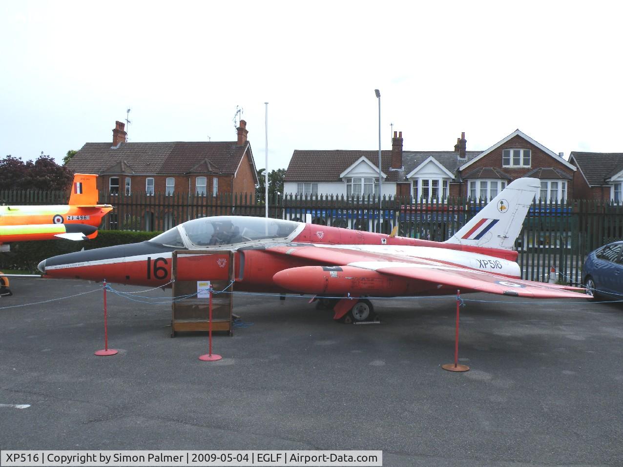 XP516, 1963 Hawker Siddeley Gnat T.1 C/N FL531, Gnat T.1 preserved at Farnborough