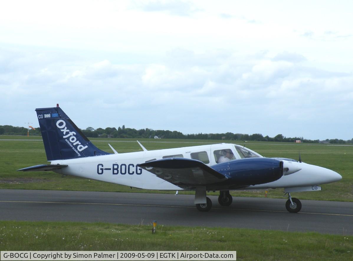 G-BOCG, 1978 Piper PA-34-200T Seneca II C/N 34-7870359, PA-34 at Kidlington
