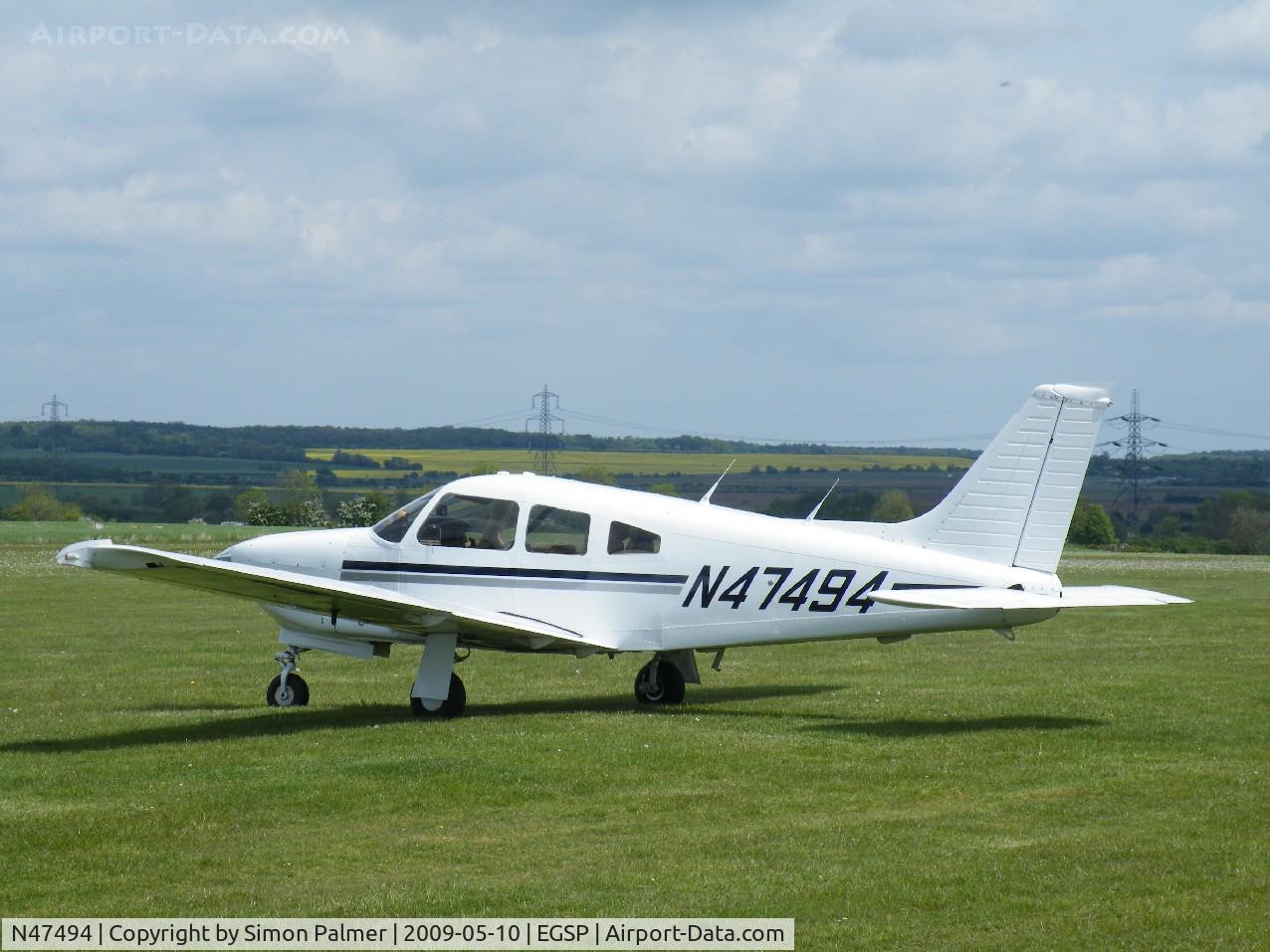 N47494, Piper PA-28R-201 Cherokee Arrow III C/N 28R-7737166, PA-28 visiting Sibson