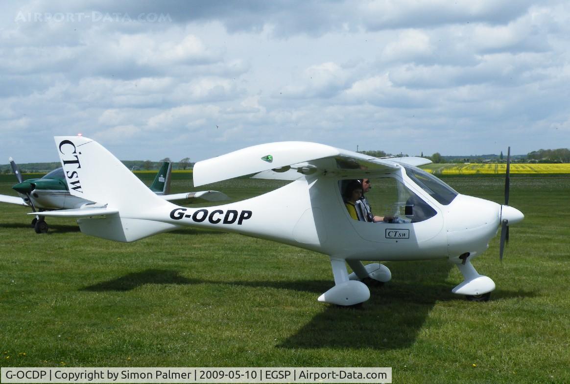 G-OCDP, 2006 Flight Design CTSW C/N 06.08.22, CTSW departing from Sibson