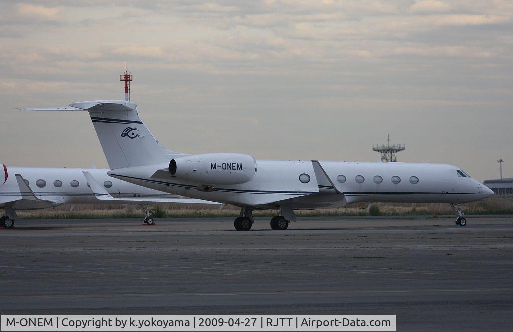 M-ONEM, 2008 Gulfstream Aerospace GV-SP (G550) C/N 5210, First Vist to HND