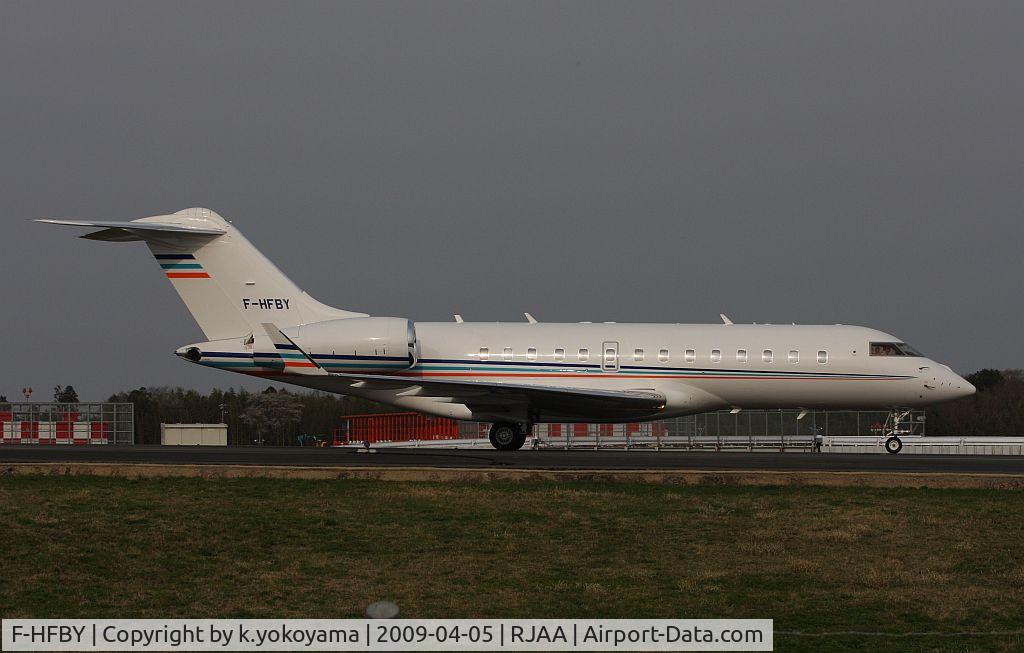 F-HFBY, 2006 Bombardier BD-700-1A11 Global 5000 C/N 9188, First Vist to NRT