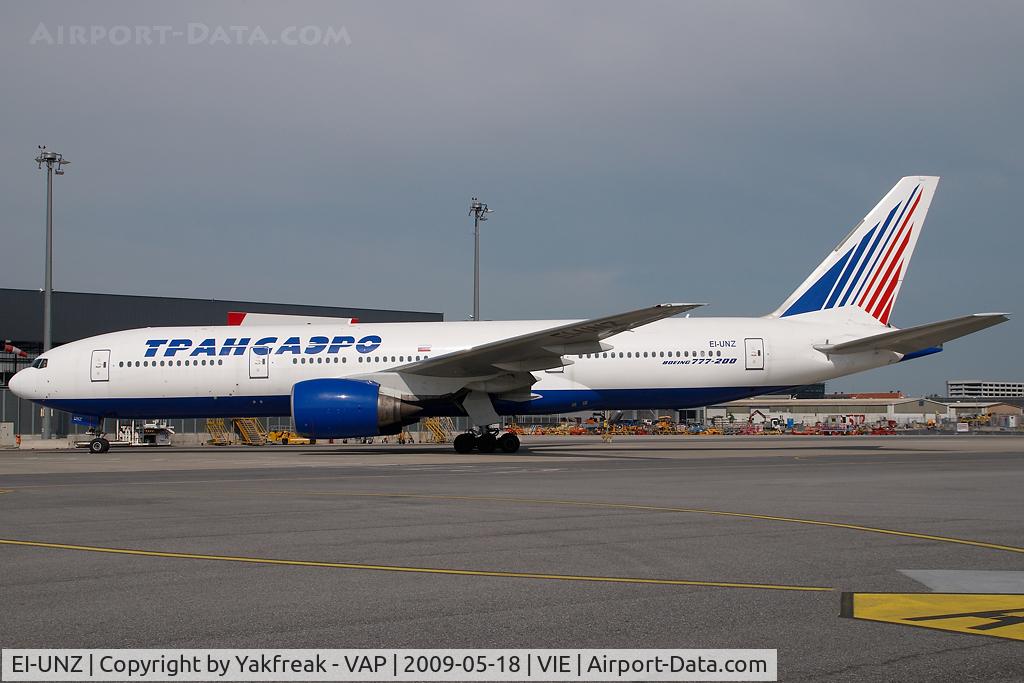EI-UNZ, 1995 Boeing 777-222 C/N 26925, Transaero Boeing 777-200