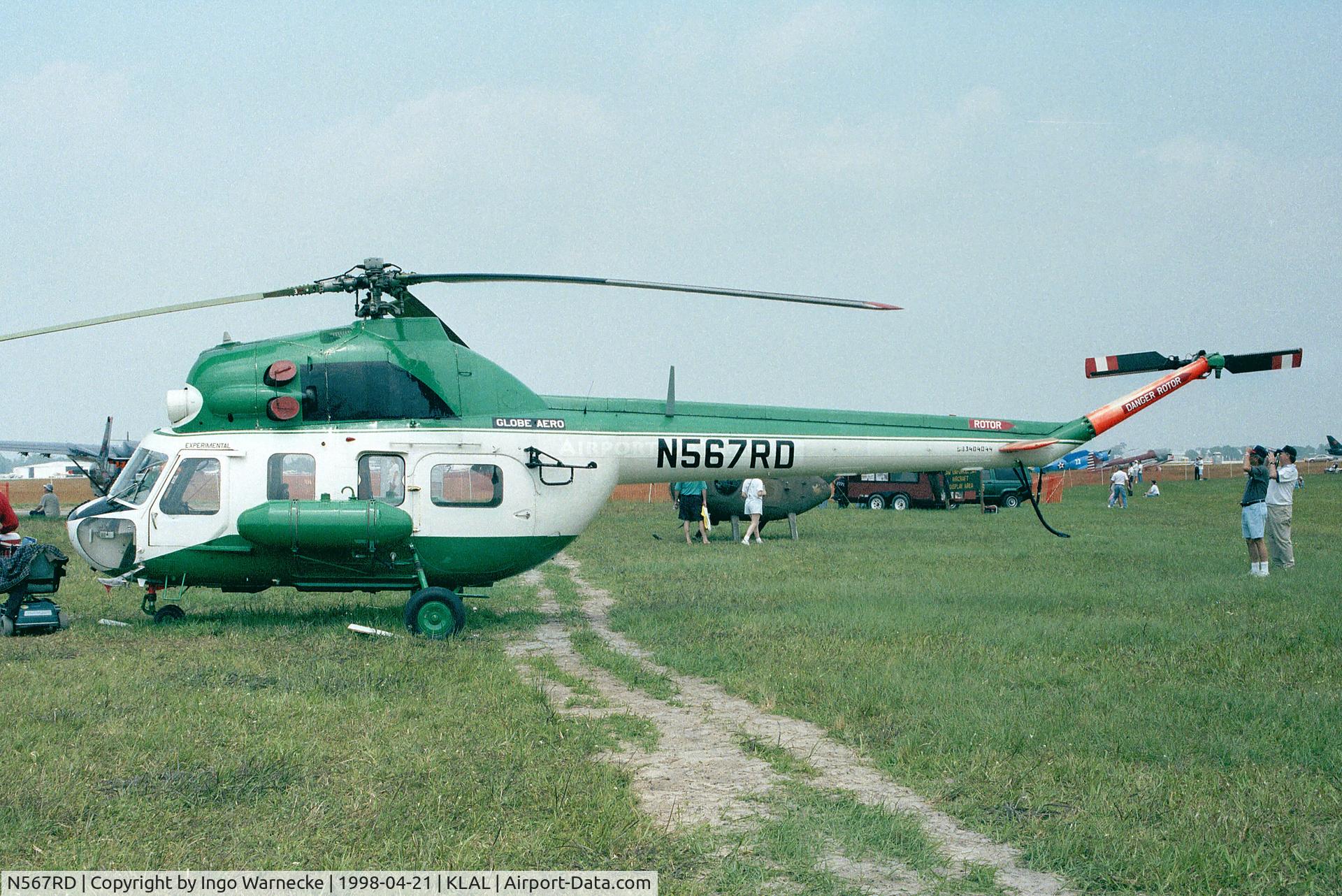 N567RD, Mil (PZL-Swidnik) Mi-2 C/N 563404044, Mil (PZL-Swidnik) Mi-2 HOPLITE (probably ex German police) at 1998 Sun 'n Fun, Lakeland FL