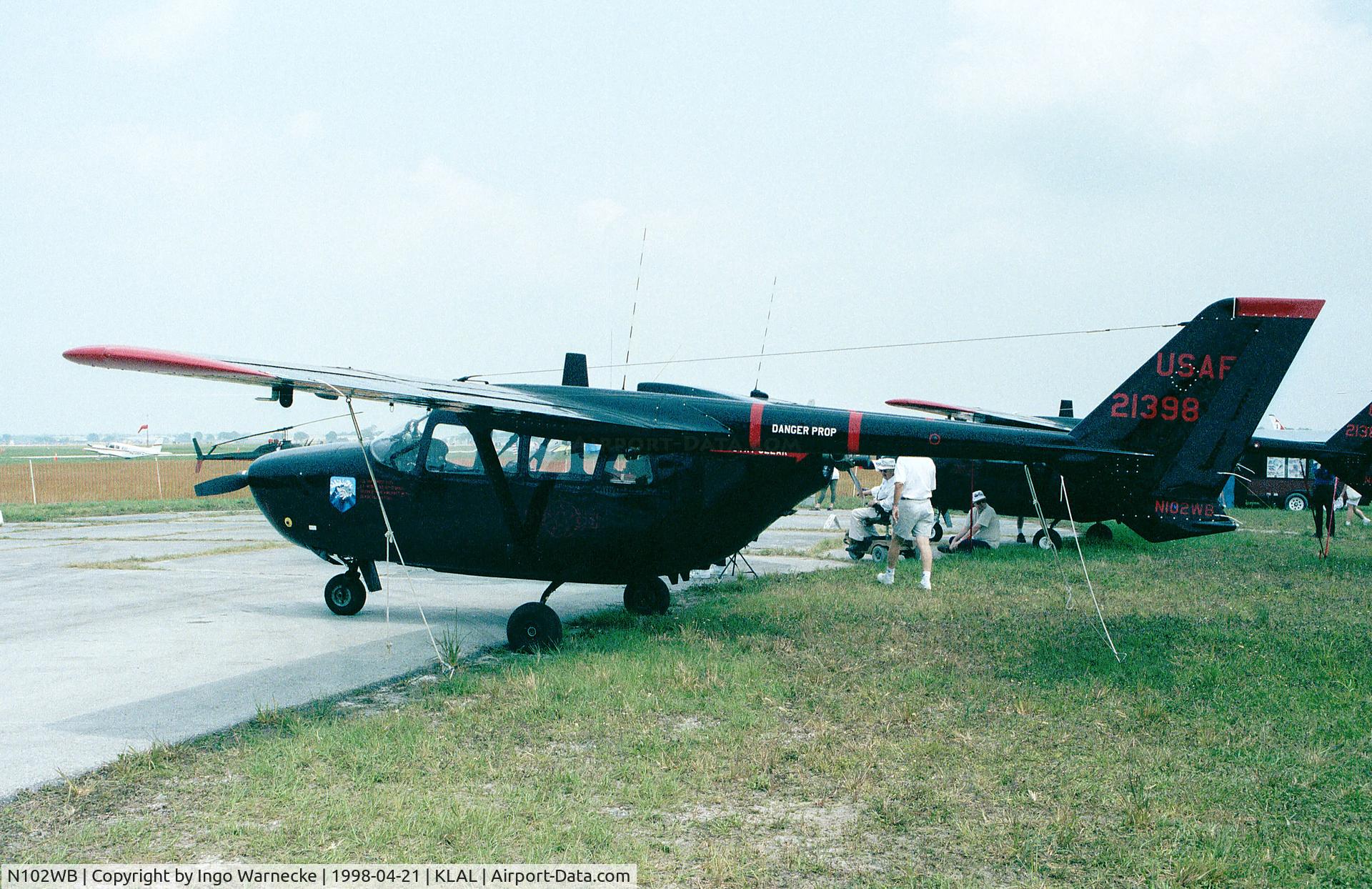 N102WB, 1967 Cessna M337B (O-2A) Super Skymaster C/N 337M-0104 (67-21398), Cessna M337B at 1998 Sun 'n Fun, Lakeland FL