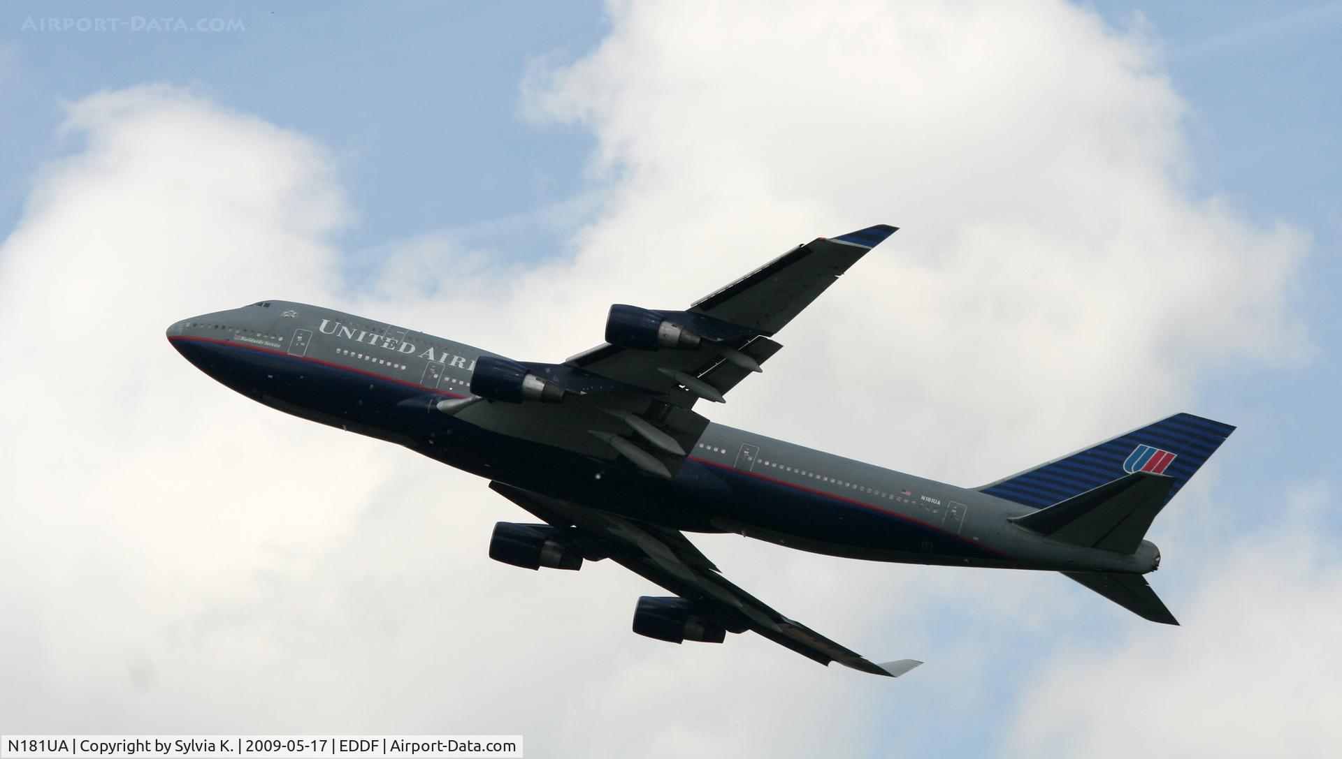 N181UA, 1991 Boeing 747-422 C/N 25278, United Airlines
