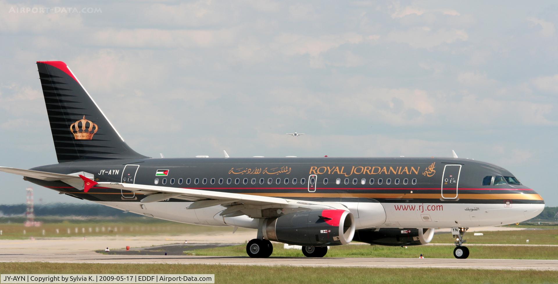JY-AYN, 2009 Airbus A319-132 C/N 3803, Royal Jordanien
