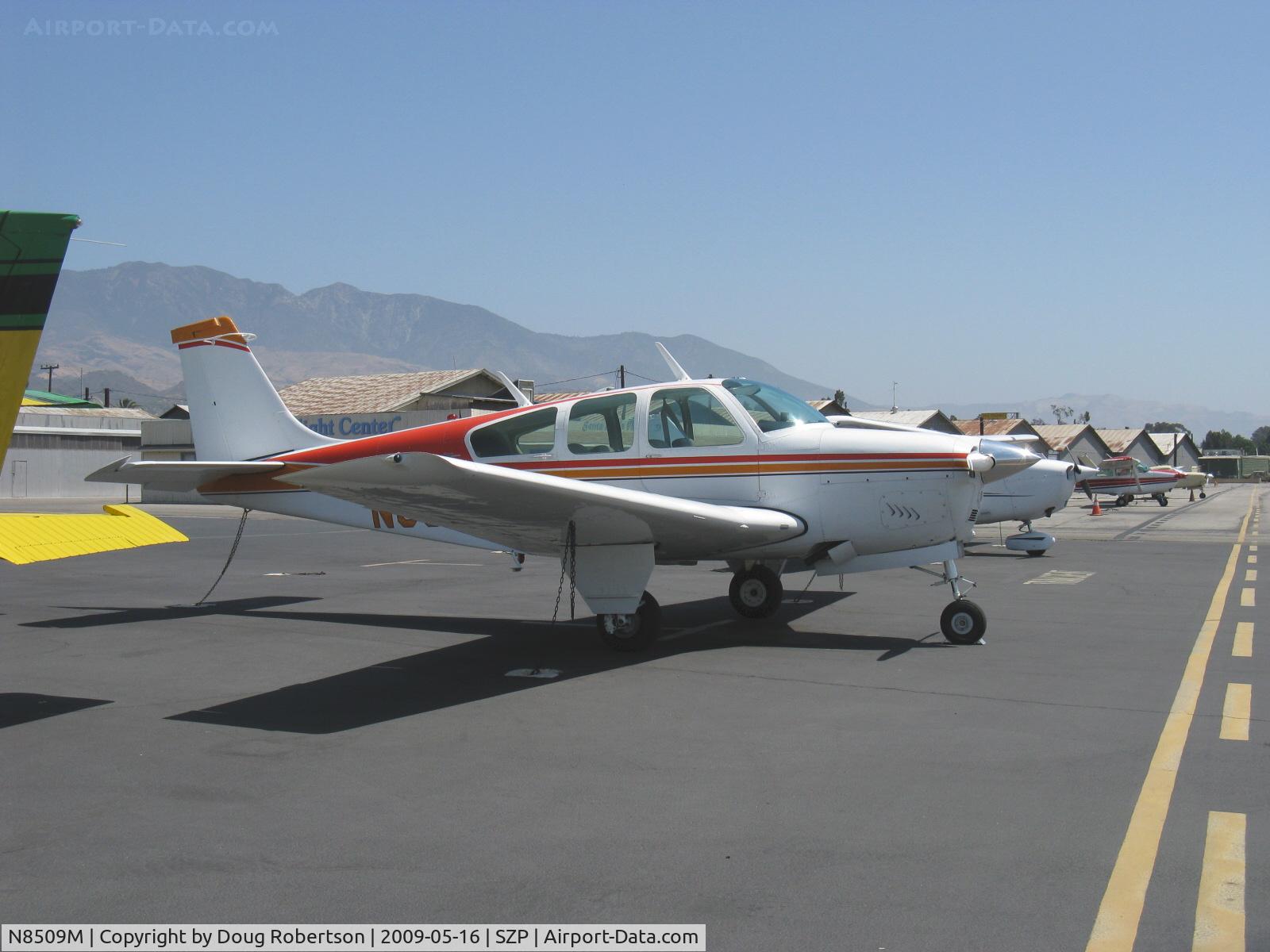 N8509M, 1963 Beech 35-B33 Debonair C/N CD-626, 1963 Beech 35 B33 DEBONAIR, Continental IO-470-J 225 Hp