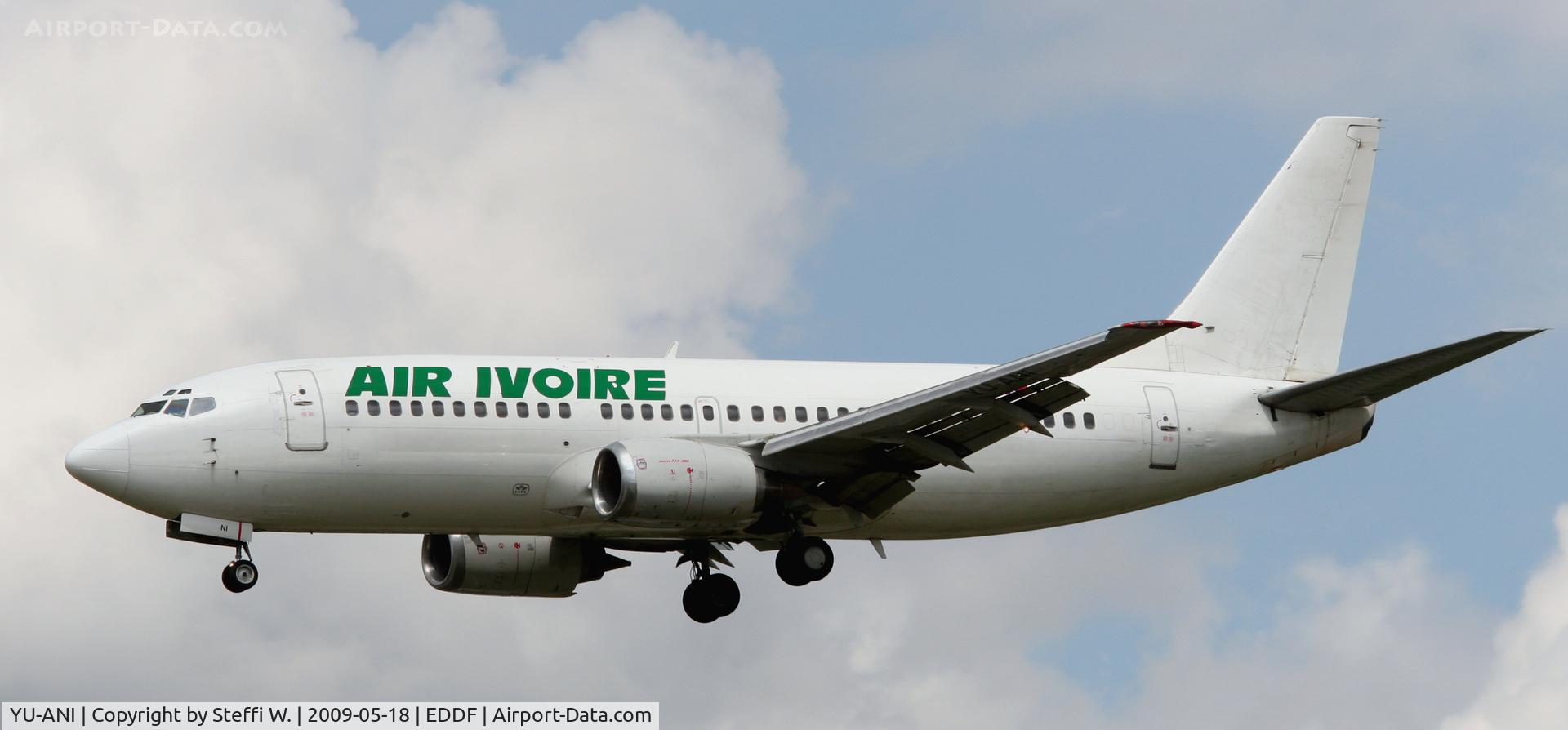 YU-ANI, 1985 Boeing 737-3H9 C/N 23416, Air Ivoire