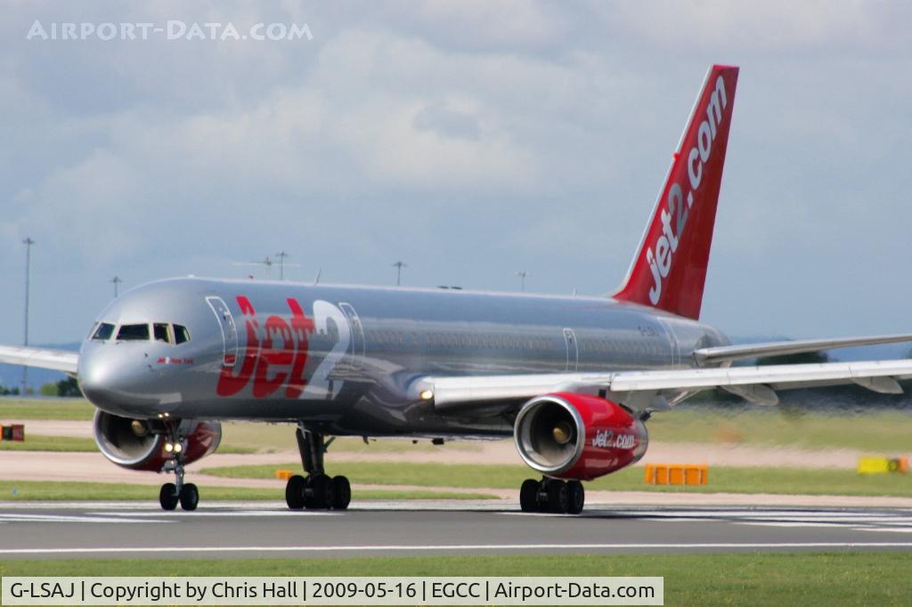 G-LSAJ, 1990 Boeing 757-236 C/N 24793, Jet2, Previous ID's include G-BRJJ; G-OOOT; G-CDUP