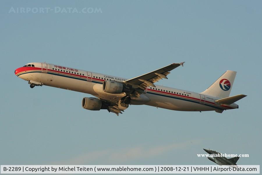 B-2289, 2004 Airbus A321-211 C/N 2309, China Eastern Airlines