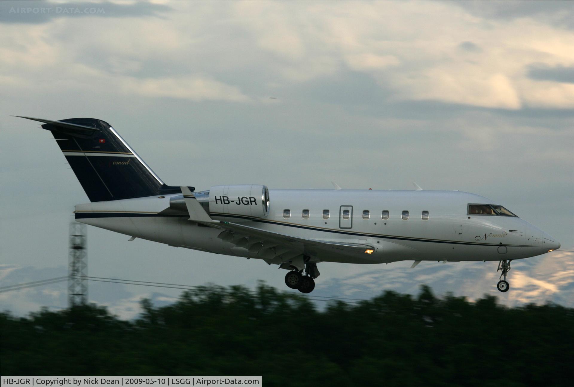 HB-JGR, 2005 Bombardier Challenger 604 (CL-600-2B16) C/N 5624, LSGG