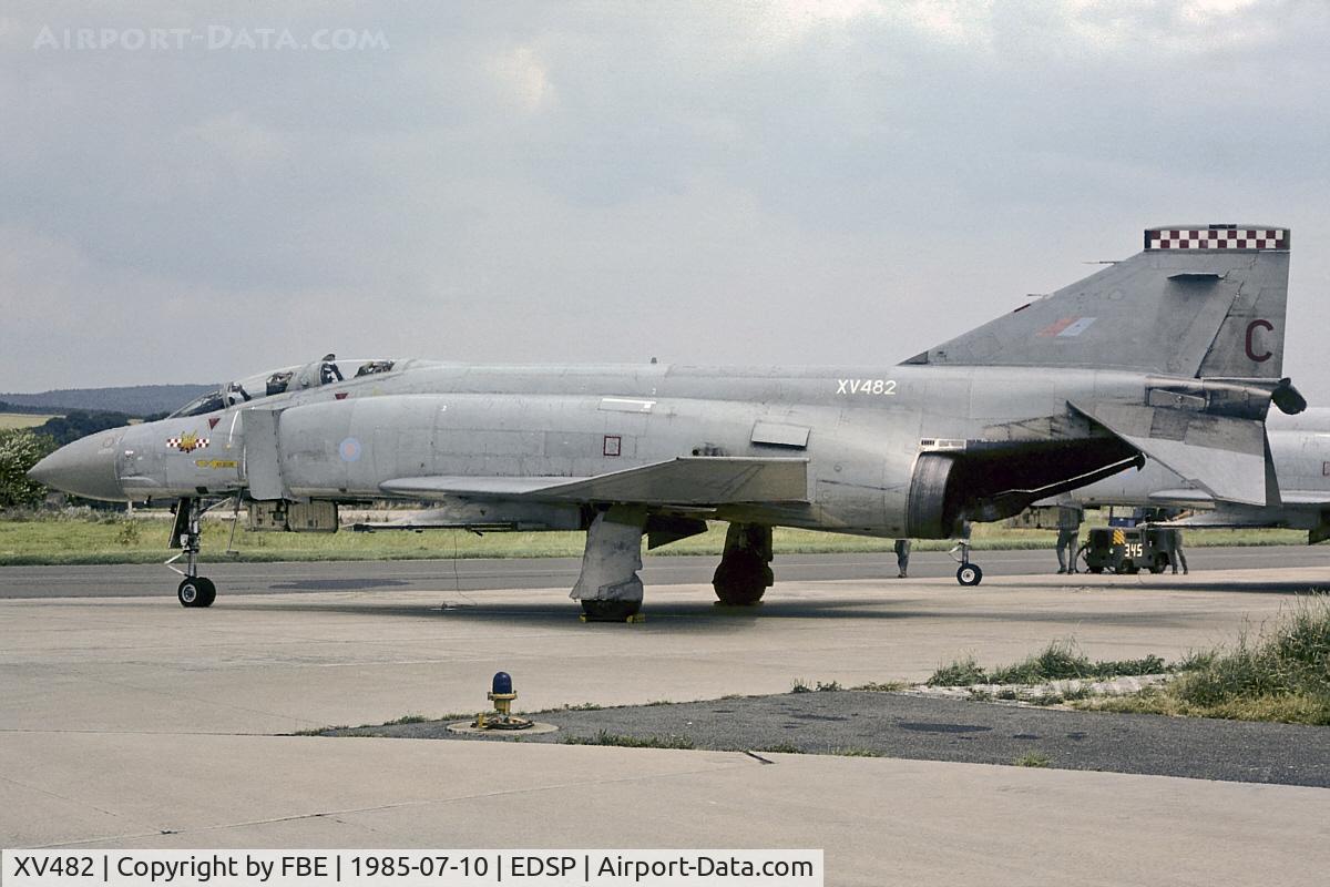 XV482, 1969 McDonnell Douglas Phantom FGR2 C/N 3361, FGR.2 during a squadron exchange at Luftwaffe Fliegerhorst Pferdsfeld