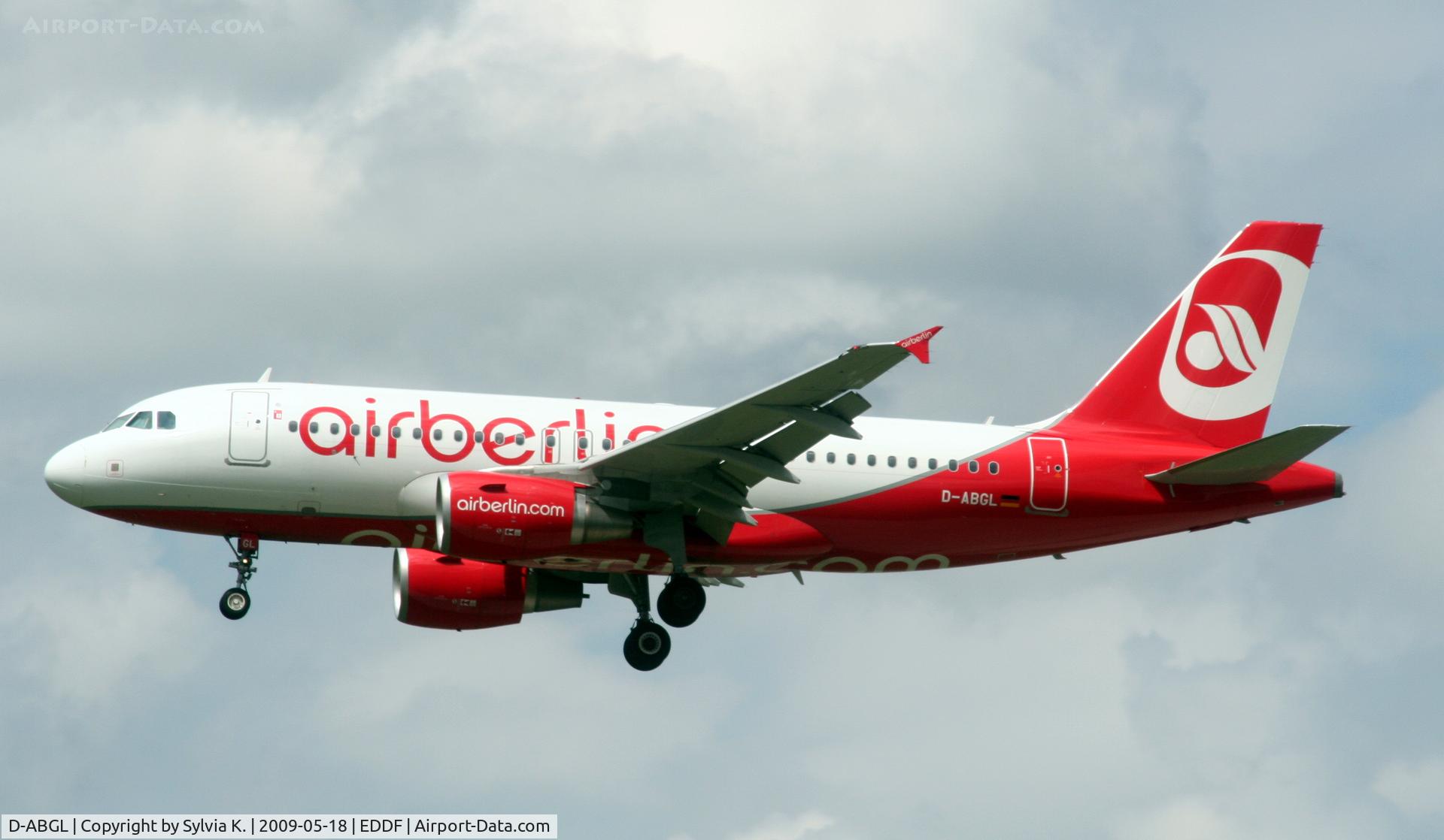 D-ABGL, 2008 Airbus A319-112 C/N 3586, Air Berlin