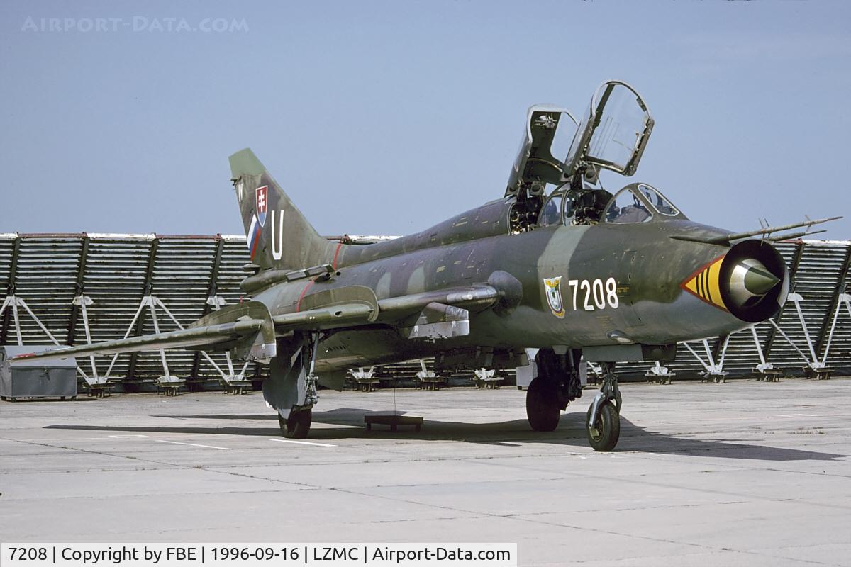 7208, Sukhoi Su-22UM-3K C/N 17532372308, Slovakia Air Force Su22UM3