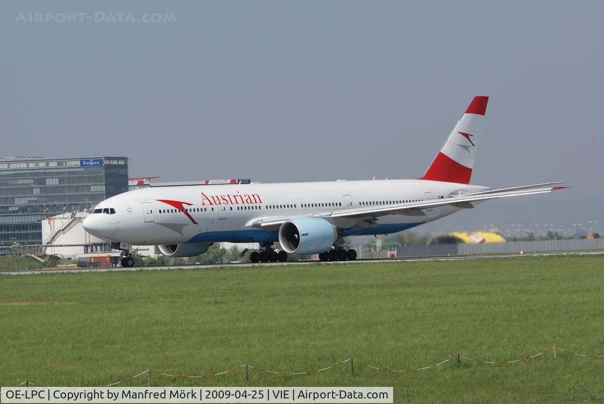 OE-LPC, 2002 Boeing 777-2Z9/ER C/N 29313, Austrian Boeing 777-2Z9