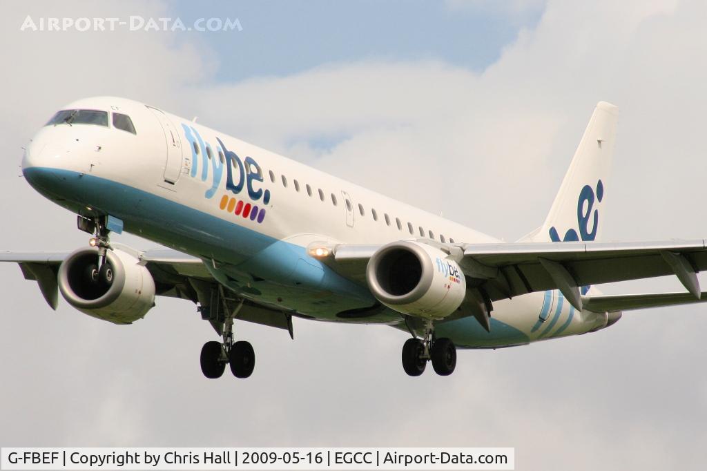 G-FBEF, 2007 Embraer 195LR (ERJ-190-200LR) C/N 19000104, flybe