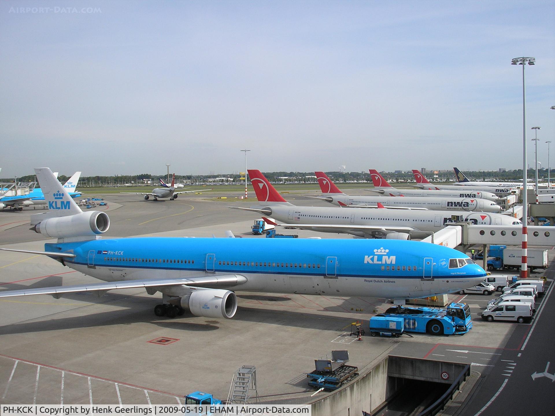 PH-KCK, 1997 McDonnell Douglas MD-11 C/N 48564, Schiphol , Departure KLM MD-11