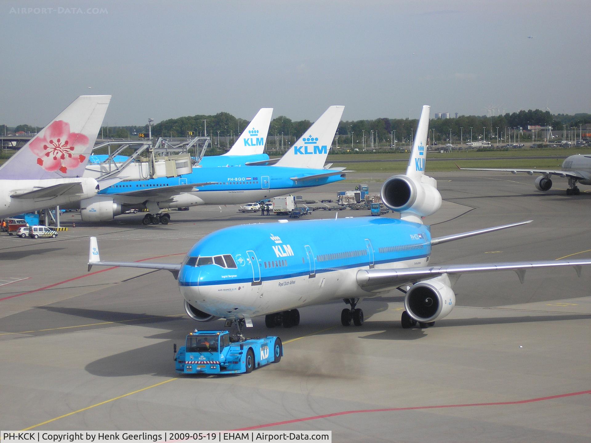PH-KCK, 1997 McDonnell Douglas MD-11 C/N 48564, Schiphol , Departure KLM MD-11