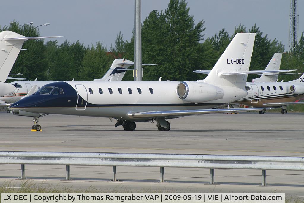 LX-DEC, 2008 Cessna 680 Citation Sovereign C/N 680-0253, Jean Claude Decaux International Cessna 680 Sovereign