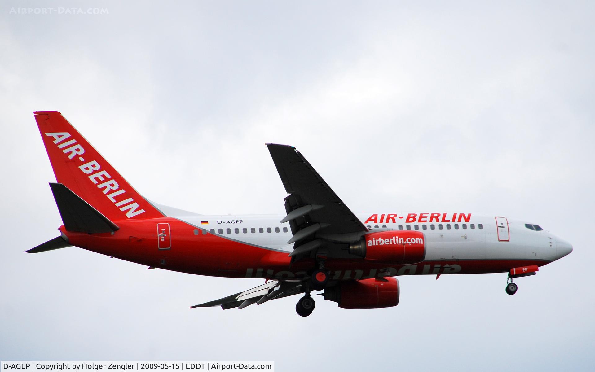 D-AGEP, 1998 Boeing 737-75B C/N 28102, A smaller one of the Air Berlin family