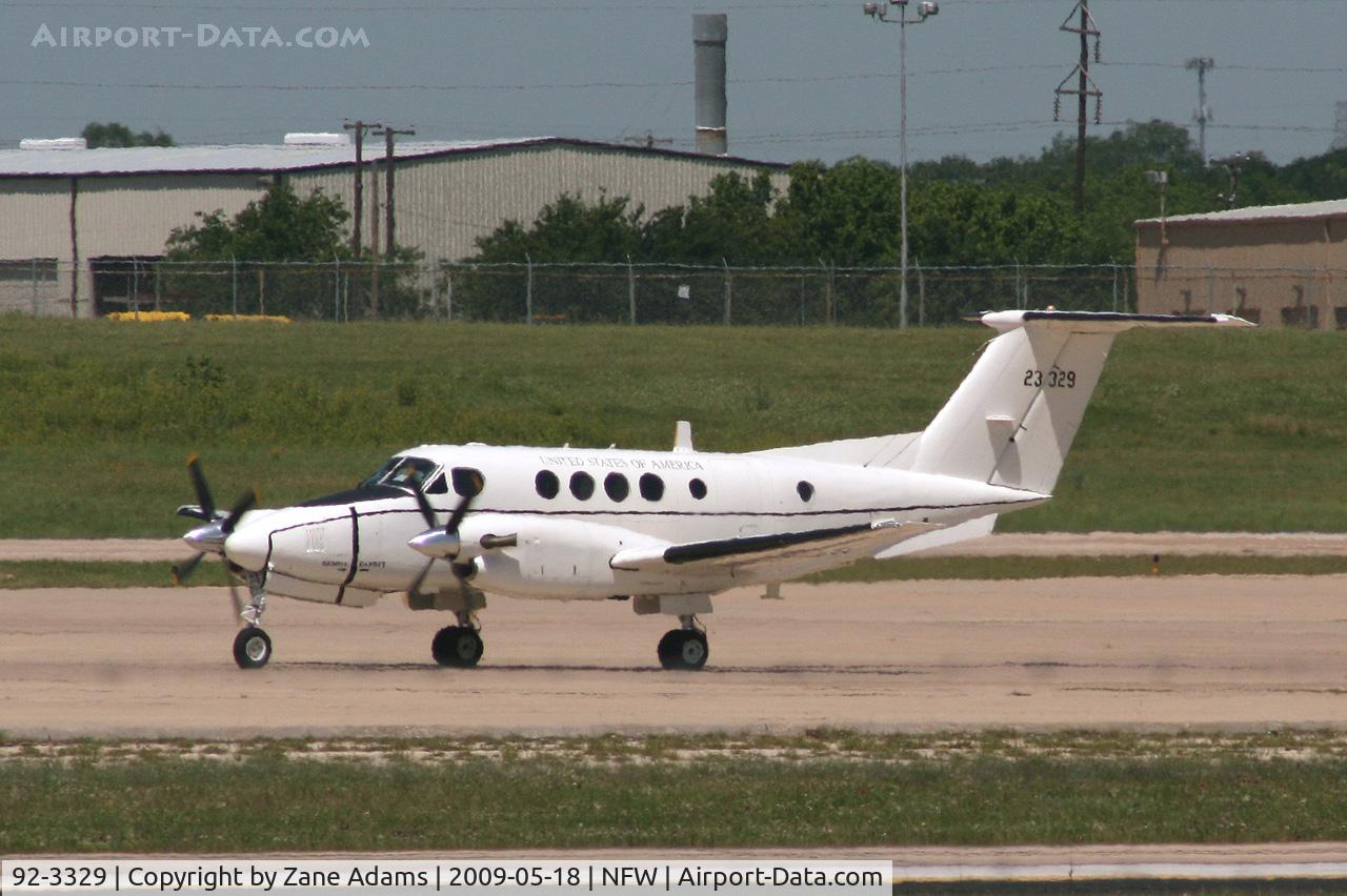 92-3329, 1992 Beech C-12R Huron C/N BW-003, USAF C-12 Huron at NAS Fort Worth - Carswell Field