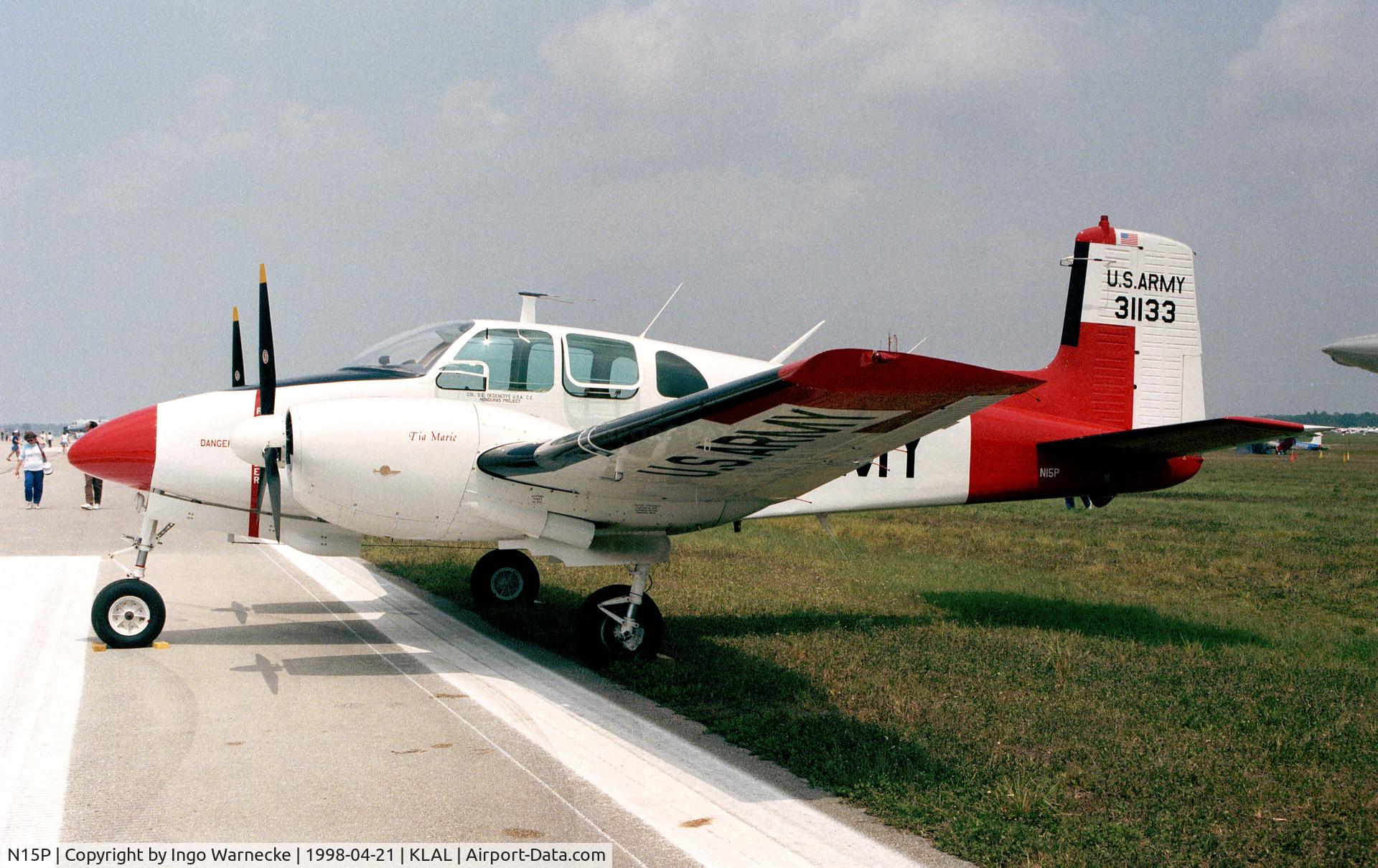 N15P, 1956 Beech D50 Twin Bonanza C/N DH-92, Beechcraft D-50 at 1998 Sun 'n Fun, Lakeland FL
