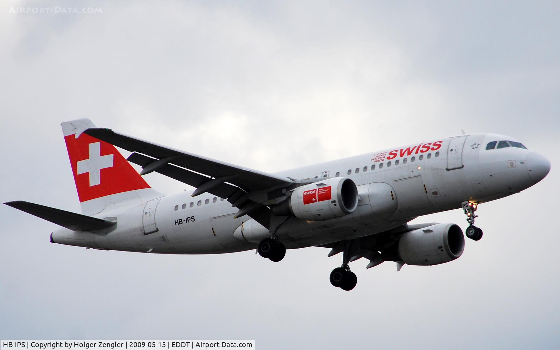 HB-IPS, 1997 Airbus A319-112 C/N 734, Swiss shuttle from Zurich