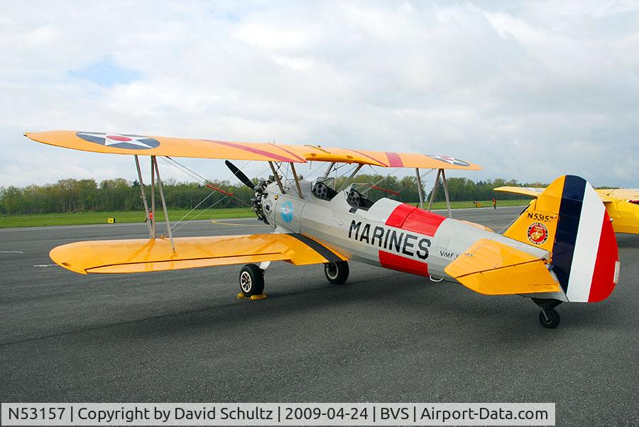 N53157, 1942 Boeing A75N1(PT17) C/N 75-1942, Skagit Tulip Flyin