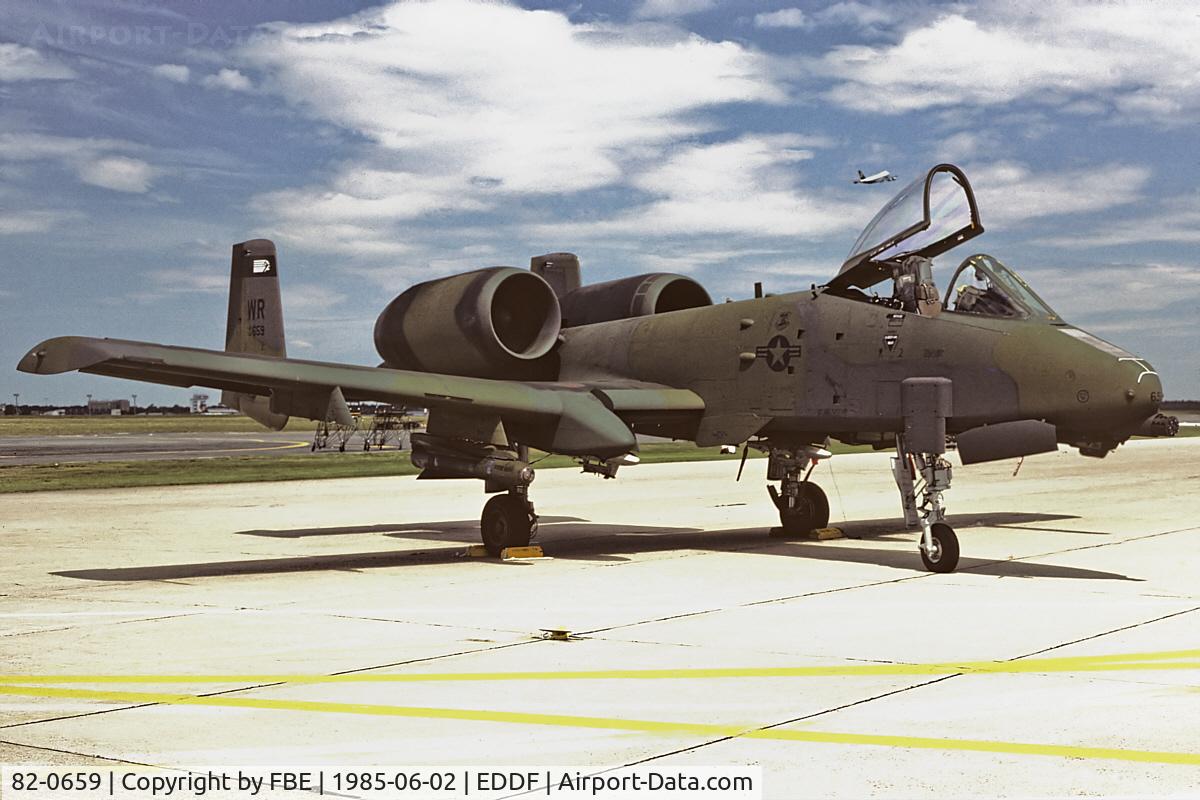 82-0659, 1982 Fairchild Republic A-10A Thunderbolt II C/N A10-0707, 81st TFW A-10A at Rhein Main AB