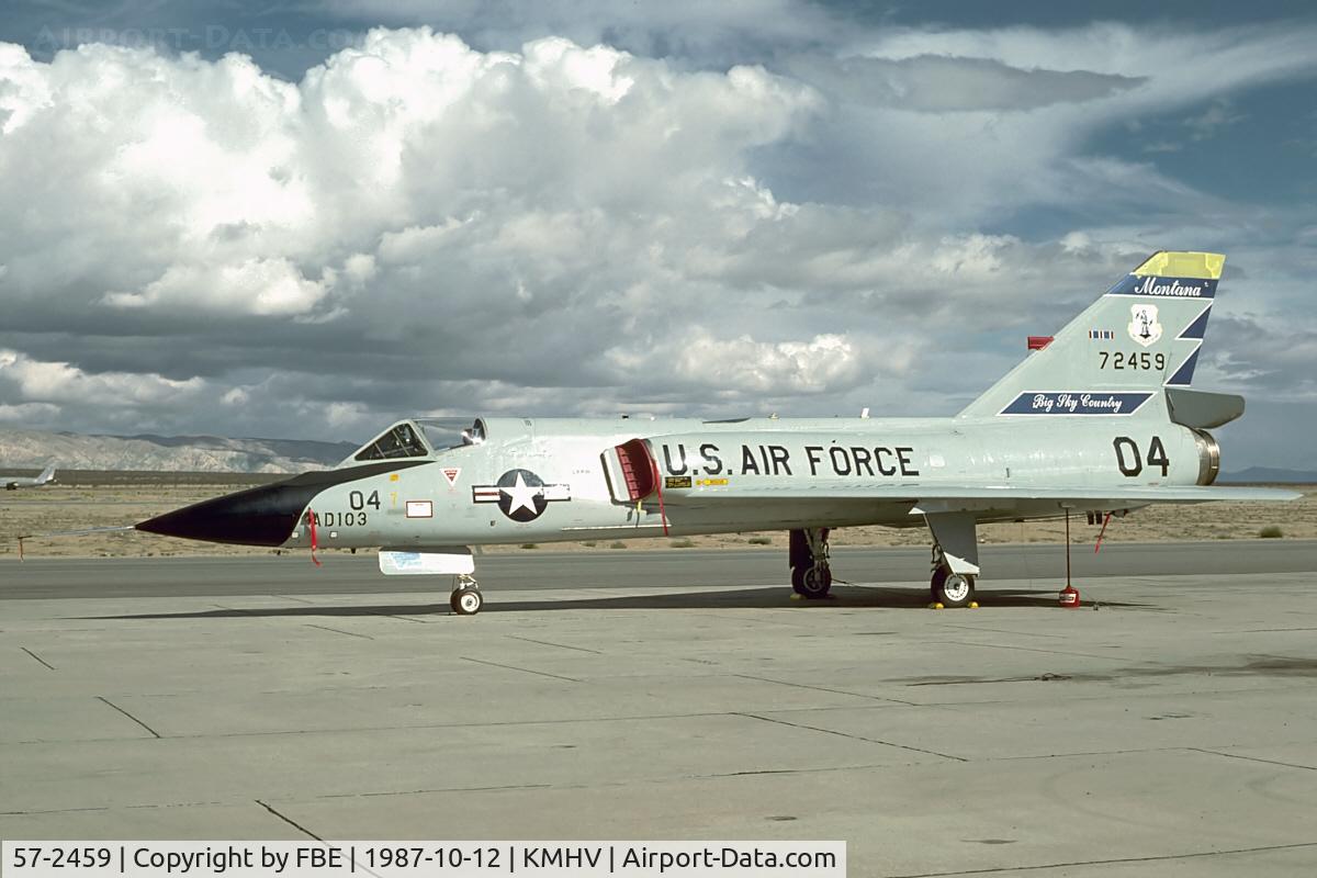 57-2459, 1957 Convair F-106A Delta Dart C/N 8-24-42, Montana ANG F-106A at Mojave