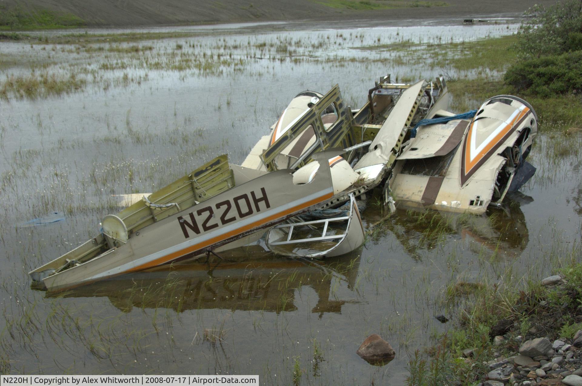 N220H, 1962 Beech G18S C/N BA-609, Wreck near old dump. Nome AK