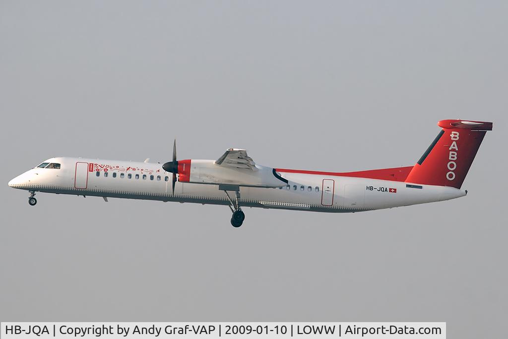 HB-JQA, 2000 De Havilland Canada DHC-8-402Q Dash 8 C/N 4017, FlyBaboo DHC 8-400