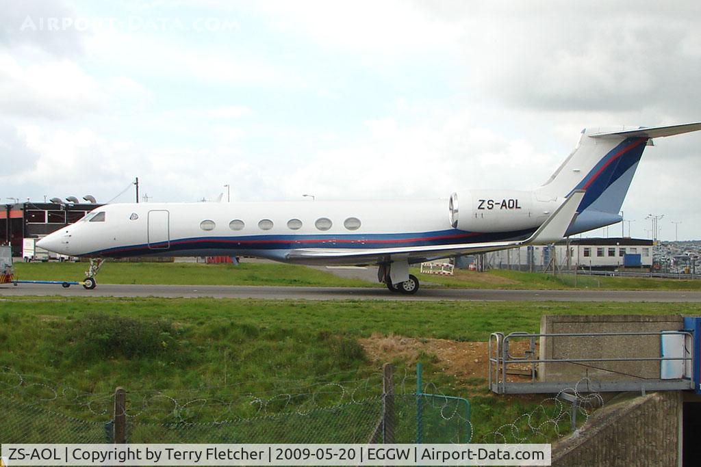 ZS-AOL, Gulfstream Aerospace V C/N 634, South African Gulfstream V at Luton