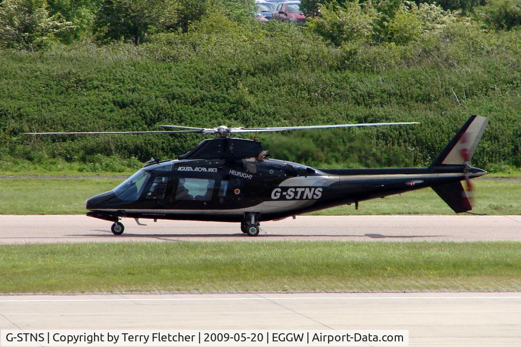 G-STNS, 1985 Agusta A-109A-2 C/N 7324, Agusta 109 at Luton