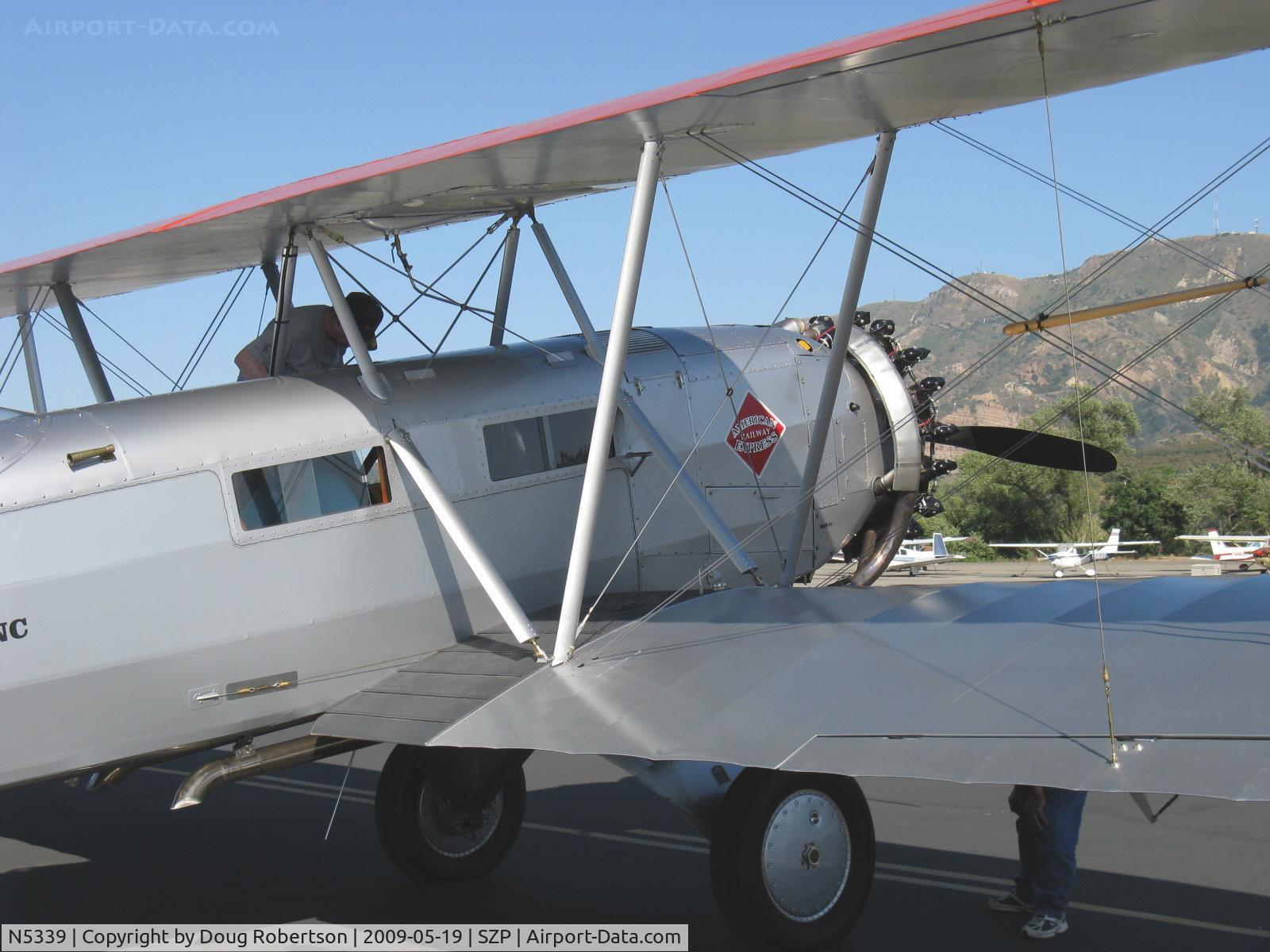 N5339, 1928 Boeing 40C C/N 1043, 1928 Boeing B 40C Airliner, original P&W 420 Hp Wasp replaced by 600 Hp Wasp derated to 525 Hp with CS prop for safe short field ops, cabin windows