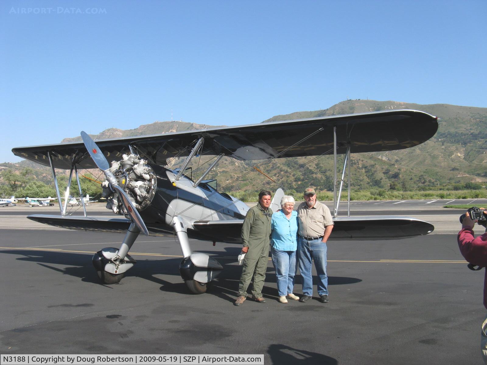 N3188, 1945 Boeing B75N1 C/N 75-2599, 1945 Boeing Stearman Navy N2S-1 as B75N1, Continental W670 220 Hp