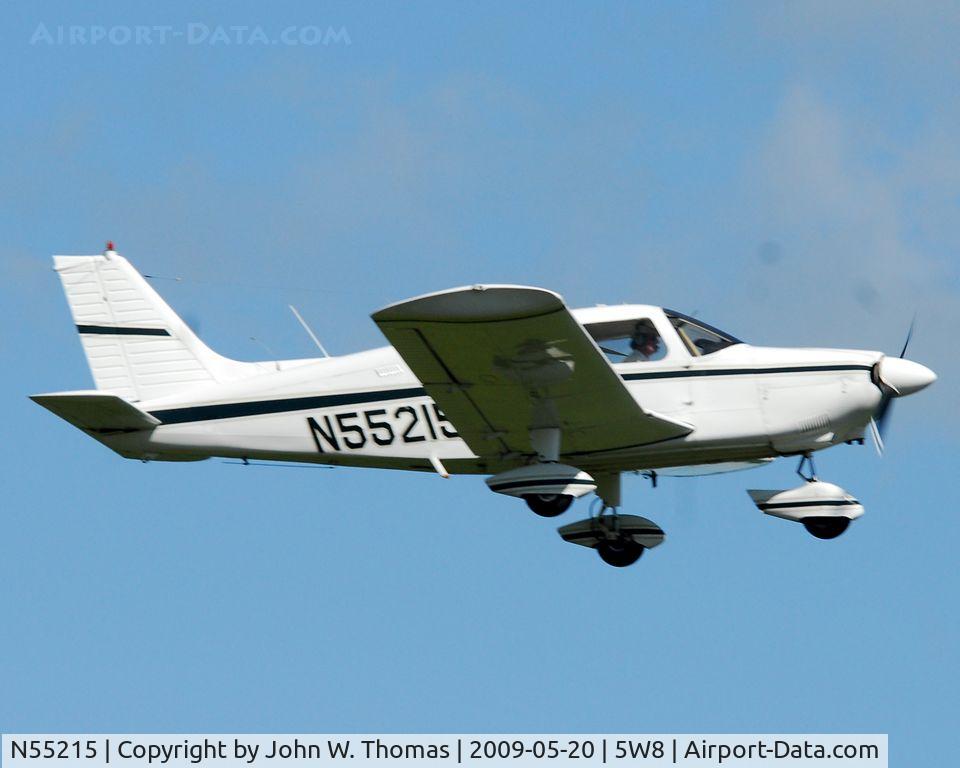 N55215, 1973 Piper PA-28-180 C/N 28-7305335, Departing runway 22