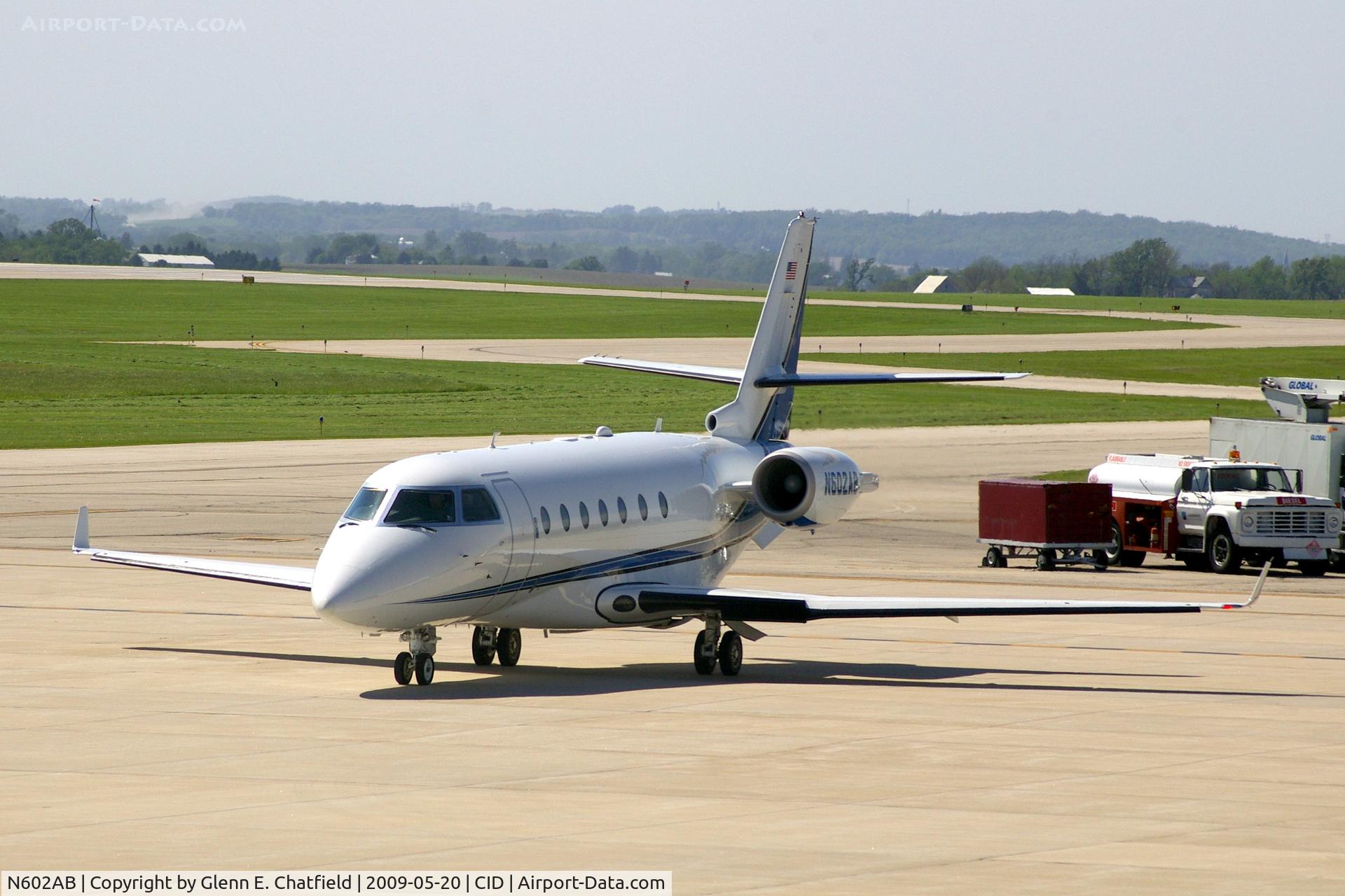 N602AB, 2001 Israel Aircraft Industries Gulfstream 200 C/N 048, Parked at Landmark.