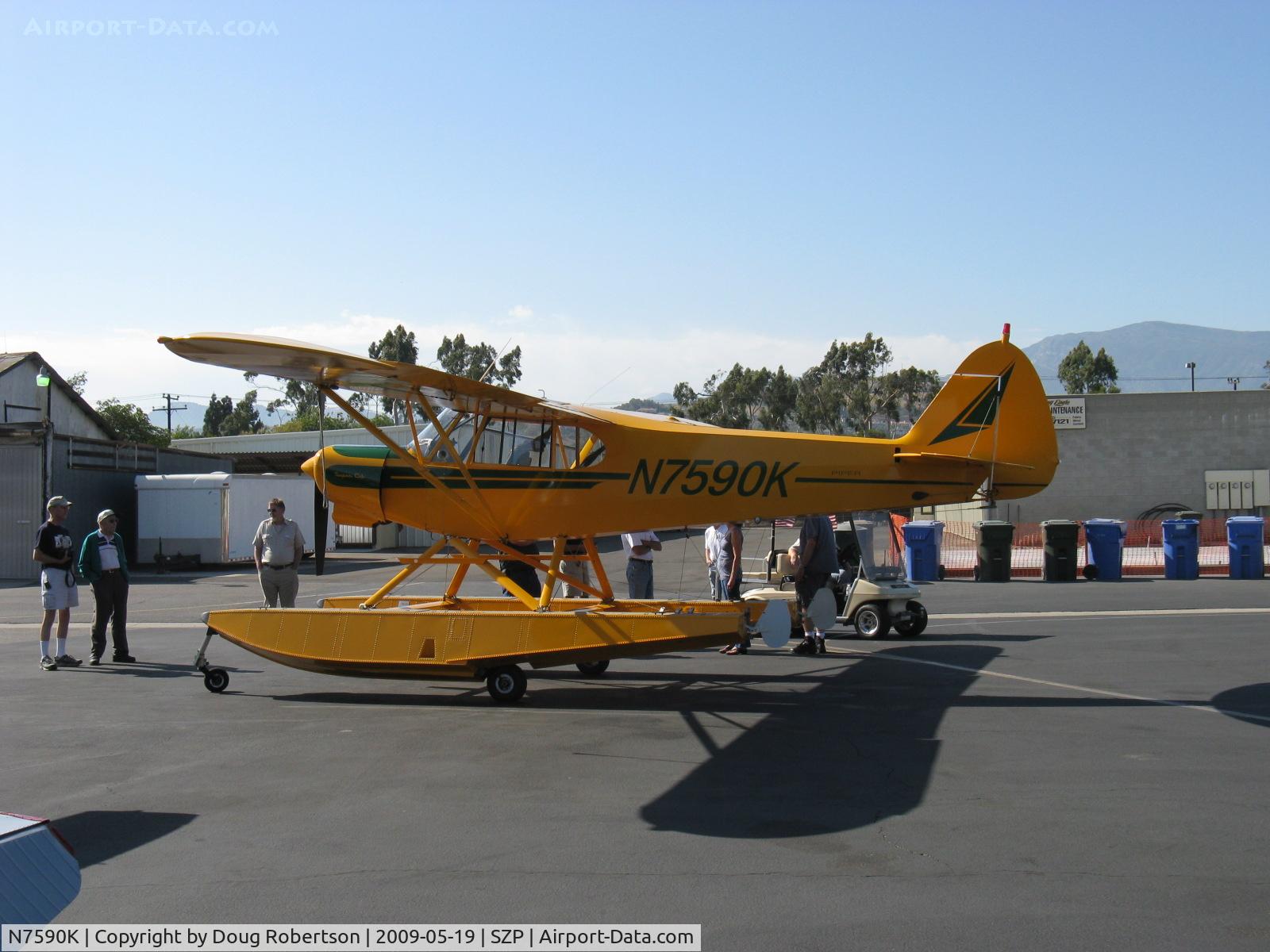 N7590K, 1950 Piper PA-18 C/N 18-307, 1950 Piper PA-18 SUPER CUB Amphibian, Lycoming O-290