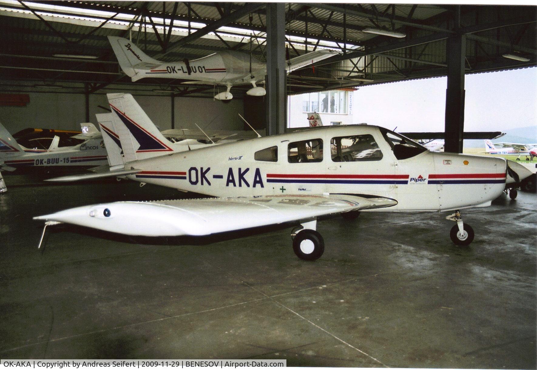OK-AKA, Piper PA.28-161 Warrior II C/N 28-42004, Benesov CSSR 29.11.2009