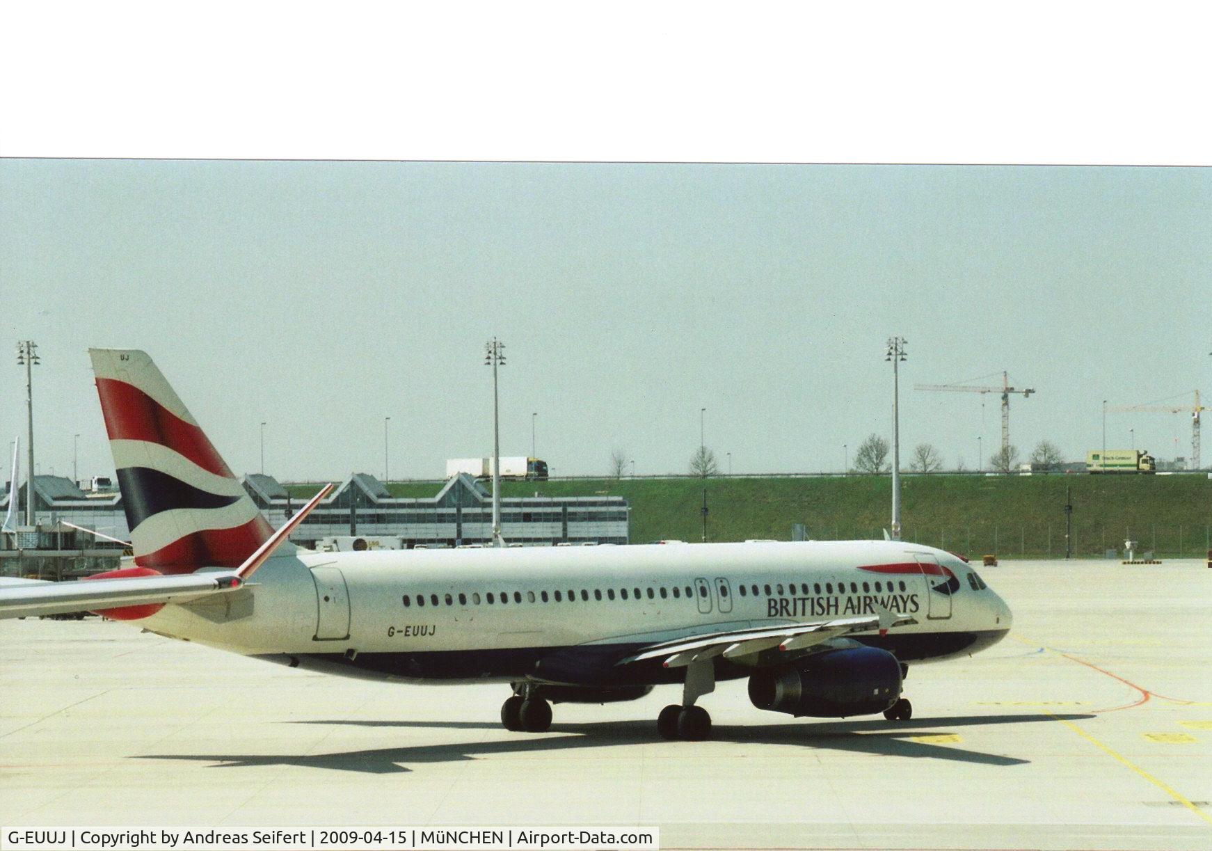 G-EUUJ, 2002 Airbus A320-232 C/N 1883, München Flughafen 15.4.2009