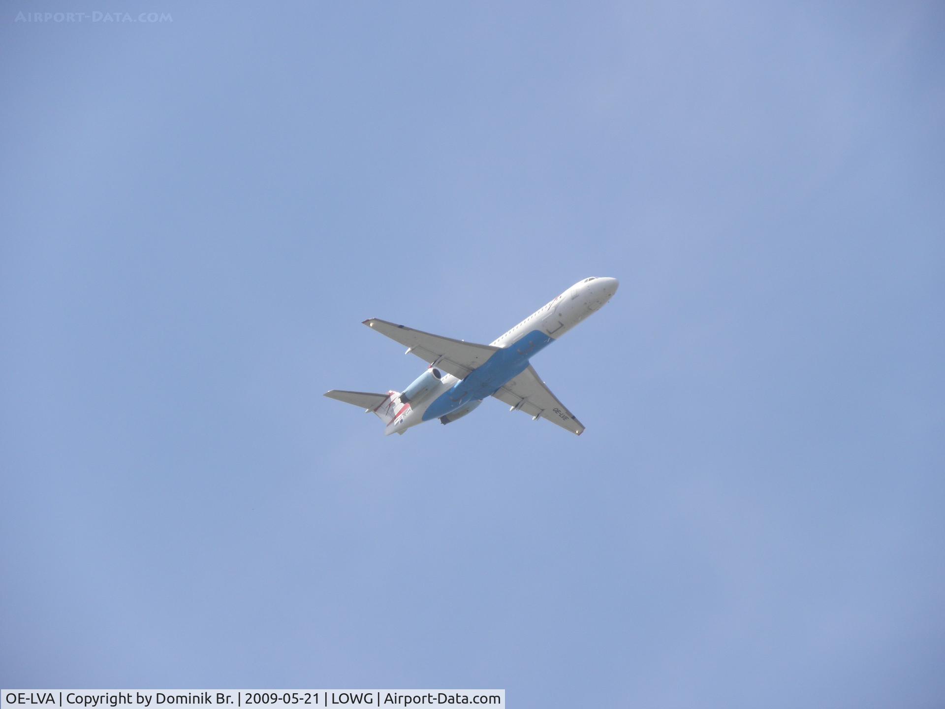 OE-LVA, 1994 Fokker 100 (F-28-0100) C/N 11490, Austrian Airlines