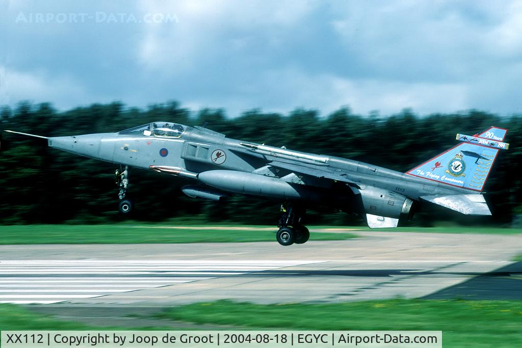 XX112, 1973 Sepecat Jaguar GR.3A C/N S.5, 90 years 6 Sq markings