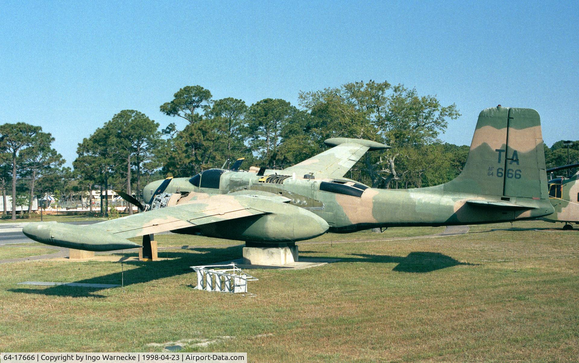 64-17666, 1964 Douglas-On Mark B-26K Counter Invader C/N 28762 (was 44-35483), Douglas (On Mark) B-26K Invader of USAF at Hurlburt Field historic aircraft park