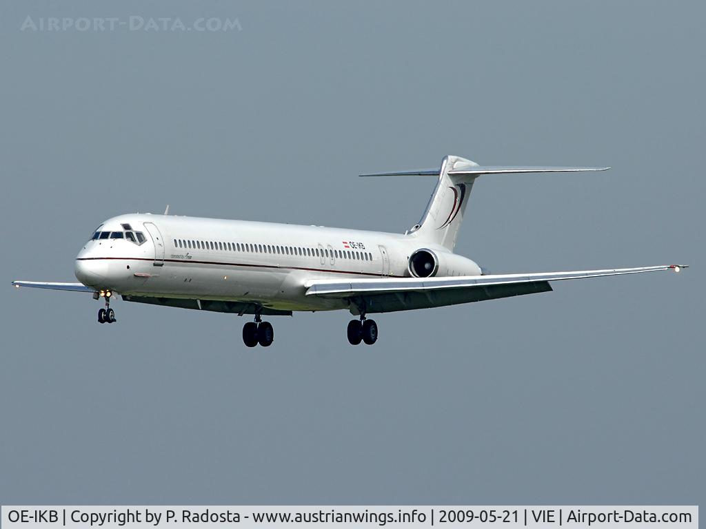 OE-IKB, 1986 McDonnell Douglas MD-83 (DC-9-83) C/N 49448, The last regular MD 80 operator in VIE is MAP-Jet