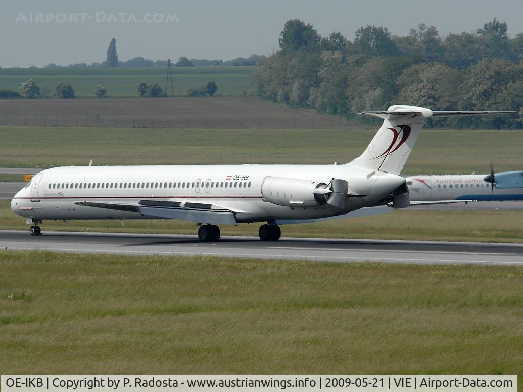 OE-IKB, 1986 McDonnell Douglas MD-83 (DC-9-83) C/N 49448, The last regular MD 80 operator in VIE is MAP-Jet