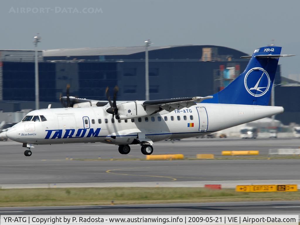 YR-ATG, 1999 ATR 42-500 C/N 605, Arriving from Romania