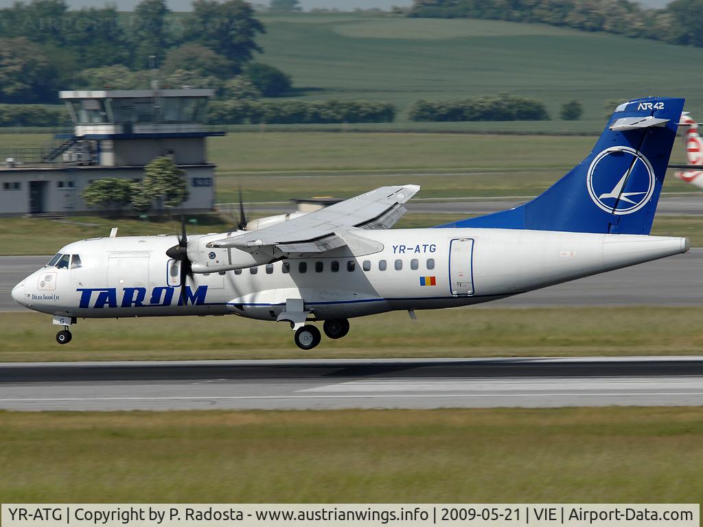 YR-ATG, 1999 ATR 42-500 C/N 605, Arriving from Romania