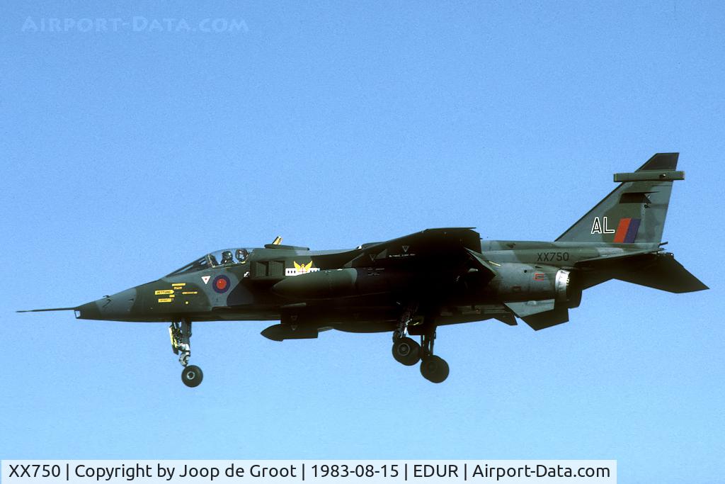 XX750, 1975 Sepecat Jaguar GR.1 C/N S.47, A long trip: the 5:20 train from Leeuwarden to Roermond and an hours bicycle ride to bruggen. At 9:00 at last we arrived at the air base to watch the tens of Jaguars flying in and out.